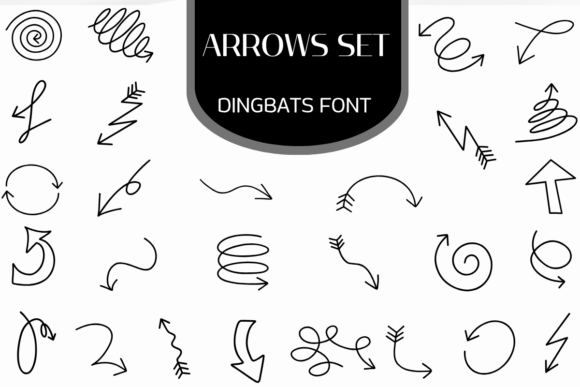 Arrows Set: The Sketch-Style Font That Adds Instant Energy