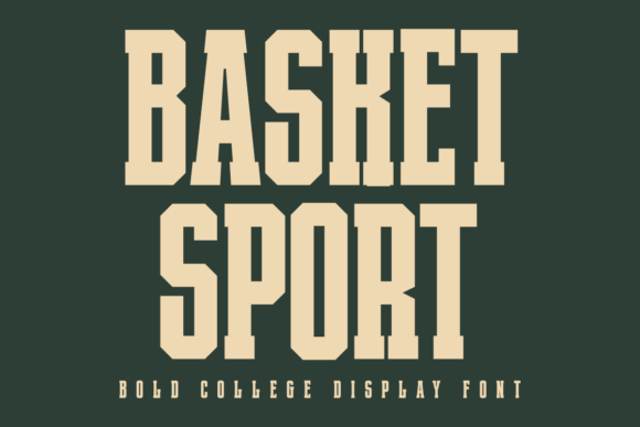 Basket Sport: Capturing Athletic Energy in Typography