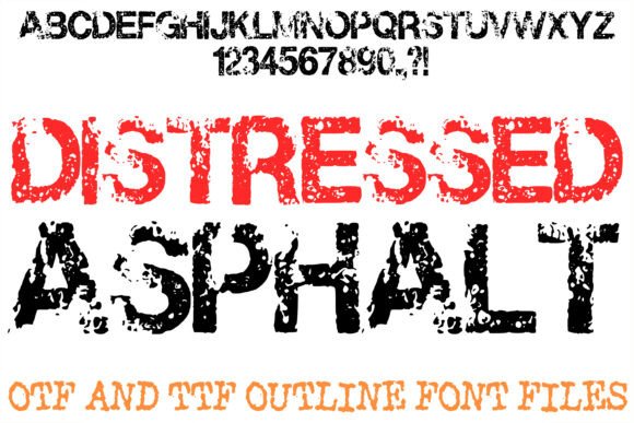 Capturing Urban Grit: The Distressed Asphalt Typeface