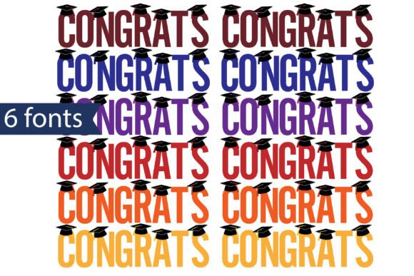 Congrats Blue: A Festive Font Pack for Academic Celebrations