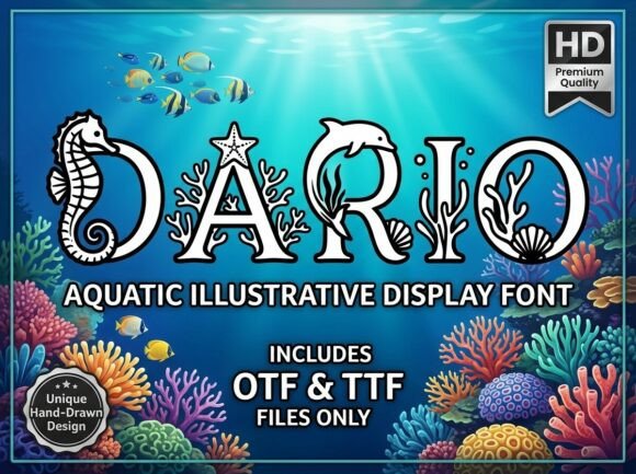 Dario: Where Typography Meets the Deep Blue
