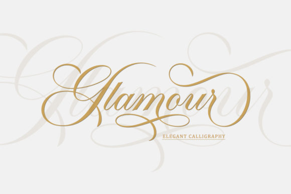 Glamour Script Font: Adding Luxury Spark to Your Designs