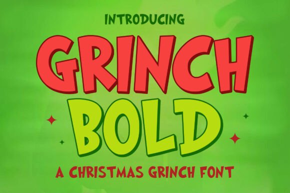 Grinch Bold: The Playful Typeface for Festive Designs