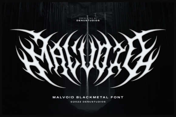Malvoid: Crafting a Visual Identity with Dark Typography