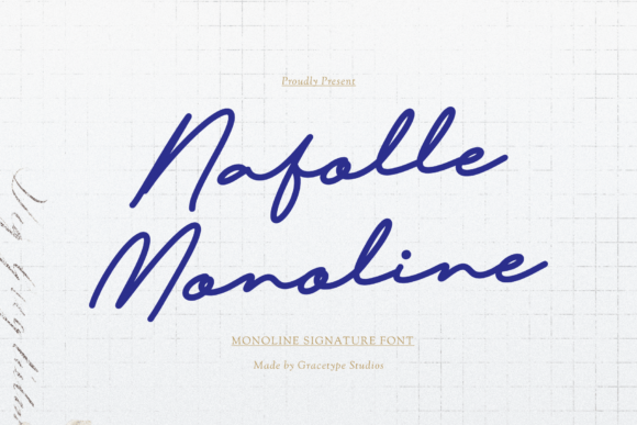 Nafolle Monoline: The Signature Font for Effortless Elegance