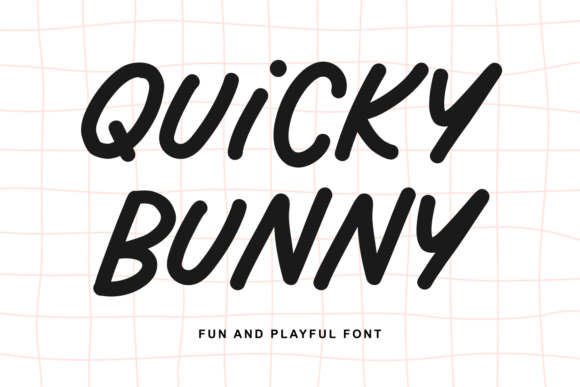 Quicky Bunny: A Playful Handwritten Font for Creative Projects