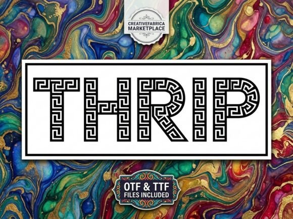Thrip: The Bold Display Typeface for Modern Branding